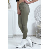 Jeans slim kaki en strech avec poches - 5