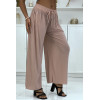 Pantalon palazzo plissé rose très tendance - 3